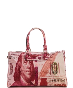 100 Dollar Bill Convertible Duffle Bag 118-6728 RED